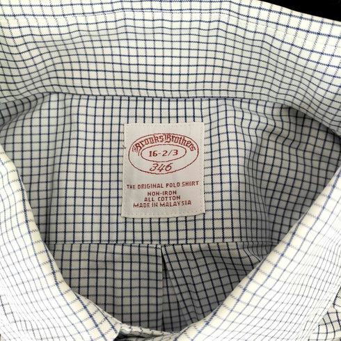 ブルックスブラザーズ 346 BROOKS BROTHERS L/S チェック ボタンダウンシャツ メンズ 16 2/3