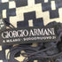 ジョルジオアルマーニ Giorgio Armani 黒タグ フリンジ シルク100% 総柄ストール メンズ