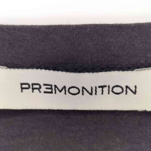 premonition 猫アートプリント フリンジ袖 クルーネックTシャツ y2k レディース