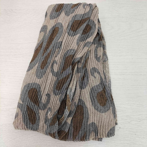 ジョルジオアルマーニ Giorgio Armani 黒タグ フリンジ シルク100% 総柄ストール メンズ