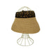 ザラ ZARA ANIMAL PRINT SCARF VISOR レオパード バイザー レディース S-M