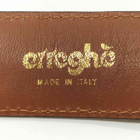 GENUINE CROCODILE イタリア製 レザー ベルト メンズ 75