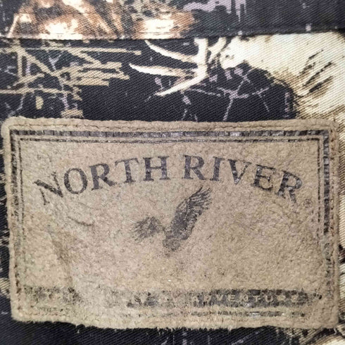 NORTH RIVER 総柄 L/S シャツ メンズ