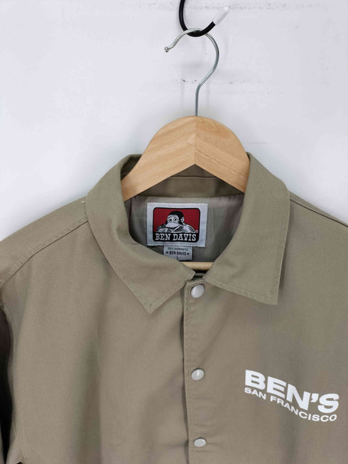 ベンデイビス BEN DAVIS WORK COACHES JACKET DUNGAREE BEN'S プリント コーチジャケット メンズ import:L