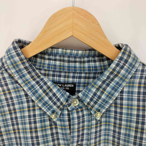ポロジーンズカンパニーラルフローレン POLO JEANS COMPANY RALPH LAUREN タータンチェック フロントポケット ボタンダウンシャツ メンズ import:XXL