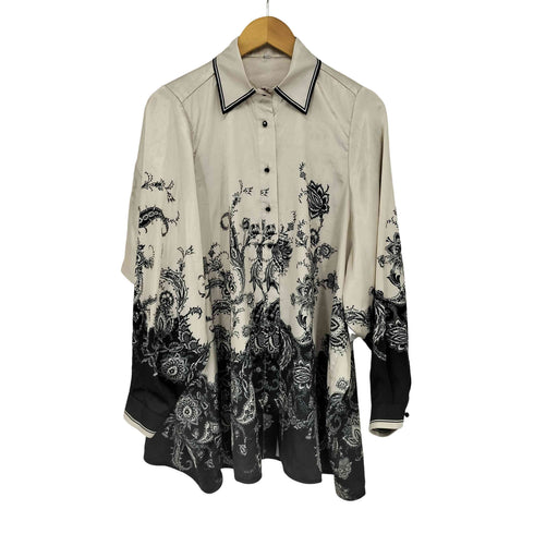 オーバーサイズサテン L/S シャツ メンズ JPN:M