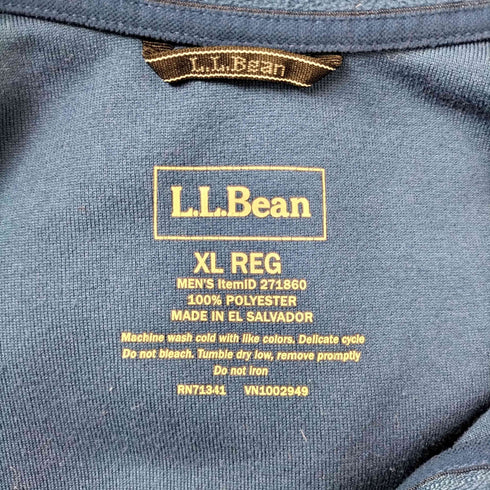 エルエルビーン L.L.Bean 企業ロゴ刺繍 ハーフジップ フリースジャケット メンズ JPN:XL