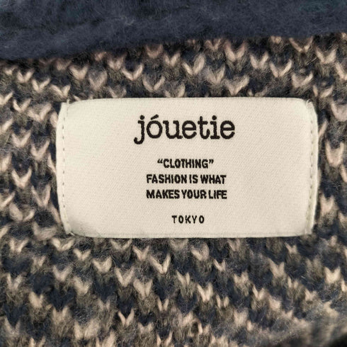 ジュエティ jouetie パターンモヘアライクルーズカーデ レディース M