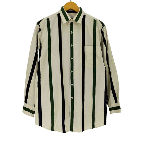 ジェイクルー J.CREW 90s 巨人タグ コットン マルチストライプ ポケット L/S シャツ メンズ import:S