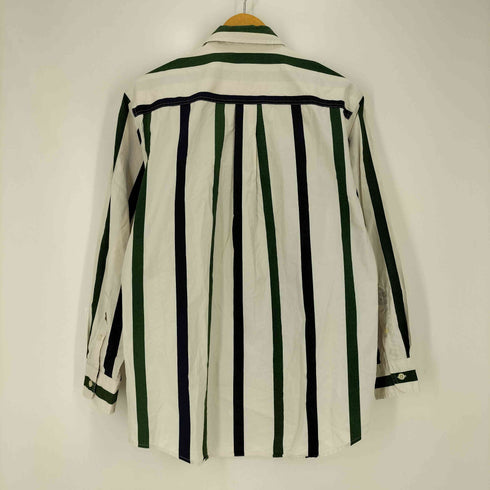 ジェイクルー J.CREW 90s 巨人タグ コットン マルチストライプ ポケット L/S シャツ メンズ import:S