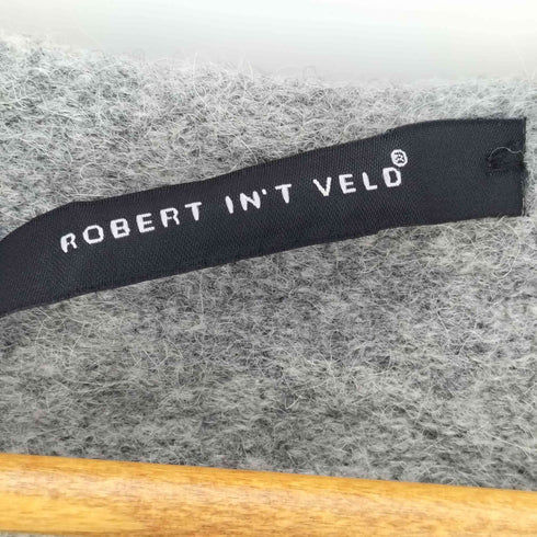 ROBERT IN'T VELD イタリア製 切りっぱなし クルーネック ウール混 アルパカ ニット メンズ