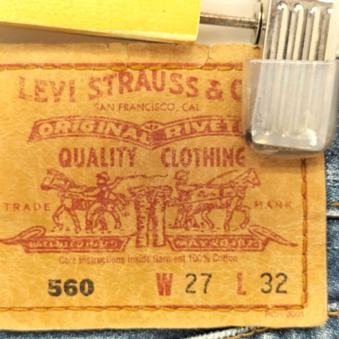 リーバイス Levis 90s 560 ボタン裏J09 ダメージ デニム ショーツ レディース W27
