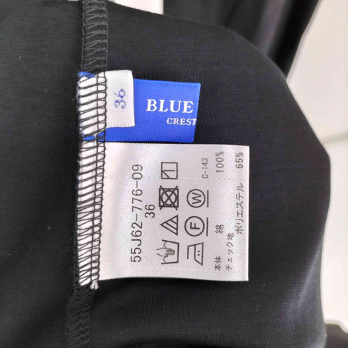 ブルーレーベルクレストブリッジ BLUE LABEL CRESTBRIDGE コンパクトクリアーポンチ Aライン ワンピース チェック柄 レディース 36