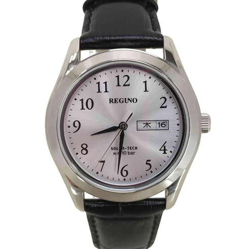 シチズン CITIZEN REGUNO SOLAR-TECH ソーラーテック レザーベルト 腕時計 メンズ