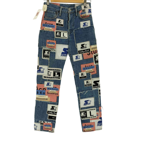 アクネストゥディオズブロコンスト Acne Studios Bla Konst 1997 COLLAB PATCH JEANS コラボ パッチデニム レディース 165/60A