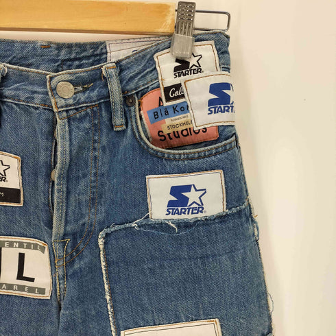 アクネストゥディオズブロコンスト Acne Studios Bla Konst 1997 COLLAB PATCH JEANS コラボ パッチデニム レディース 165/60A