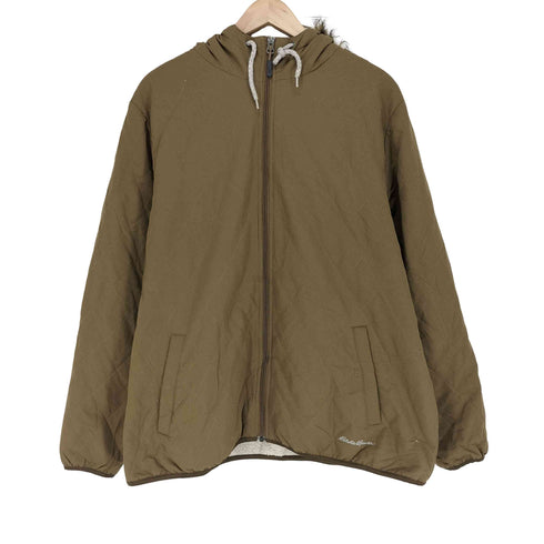 エディーバウアー Eddie Bauer フェイクファー 裏ボア キルティングジャケット レディース 2XL