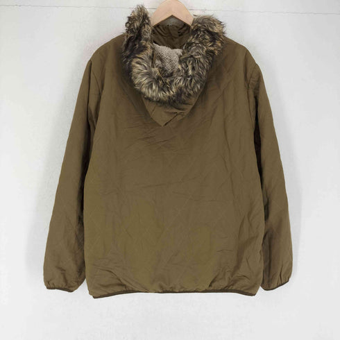 エディーバウアー Eddie Bauer フェイクファー 裏ボア キルティングジャケット レディース 2XL