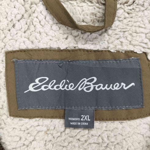 エディーバウアー Eddie Bauer フェイクファー 裏ボア キルティングジャケット レディース 2XL