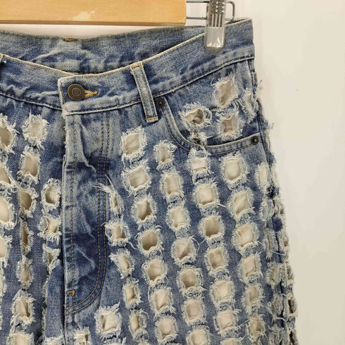 メゾンマルジェラ Maison Margiela 21AW デストロイ カットアウト デニム レディース 40