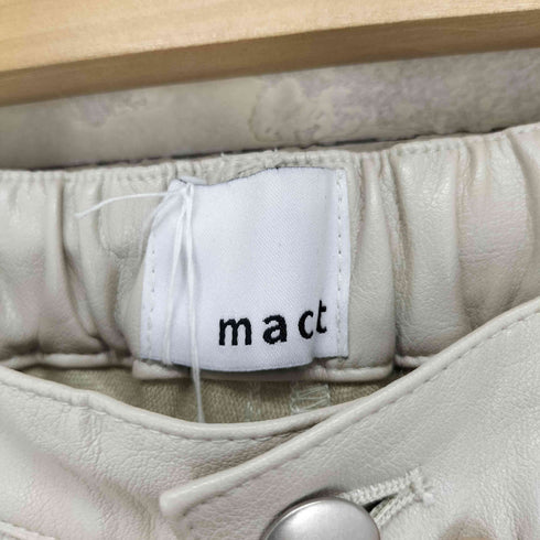 mact FAKE LEATHER PANTS フェイクレザーパンツ レディース FREE