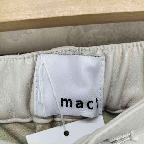 mact FAKE LEATHER PANTS フェイクレザーパンツ レディース FREE