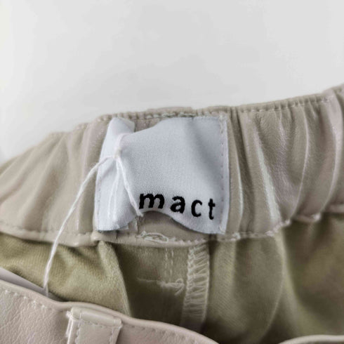 mact FAKE LEATHER PANTS フェイクレザーパンツ レディース FREE