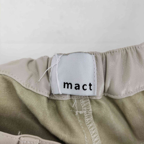 mact FAKE LEATHER PANTS フェイクレザーパンツ レディース FREE