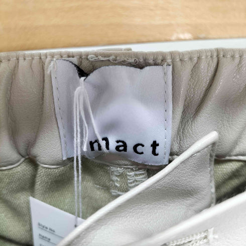 mact FAKE LEATHER PANTS フェイクレザーパンツ レディース FREE