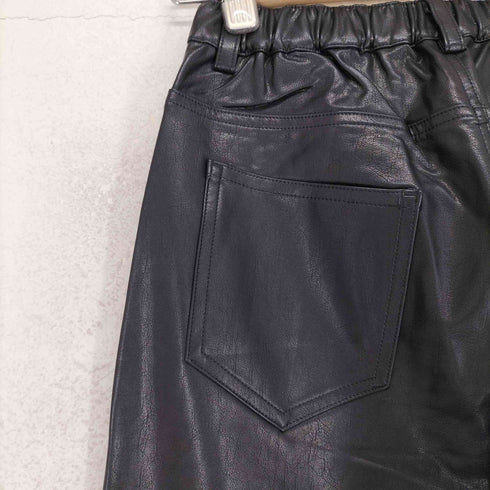 mact FAKE LEATHER PANTS フェイクレザーパンツ レディース FREE