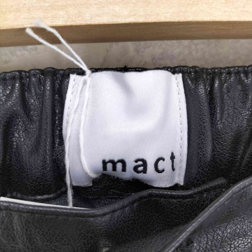 mact FAKE LEATHER PANTS フェイクレザーパンツ レディース FREE