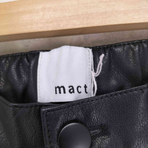 mact FAKE LEATHER PANTS フェイクレザーパンツ レディース FREE