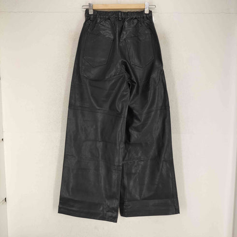 mact FAKE LEATHER PANTS フェイクレザーパンツ レディース FREE