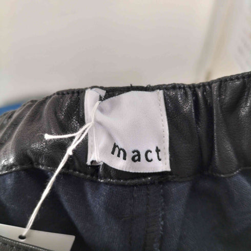 mact FAKE LEATHER PANTS フェイクレザーパンツ レディース FREE