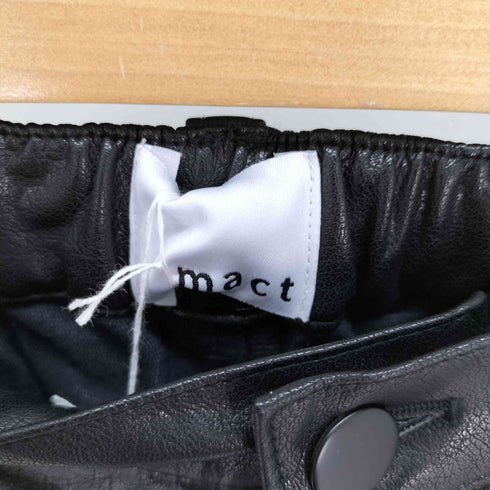 mact FAKE LEATHER PANTS フェイクレザーパンツ レディース FREE
