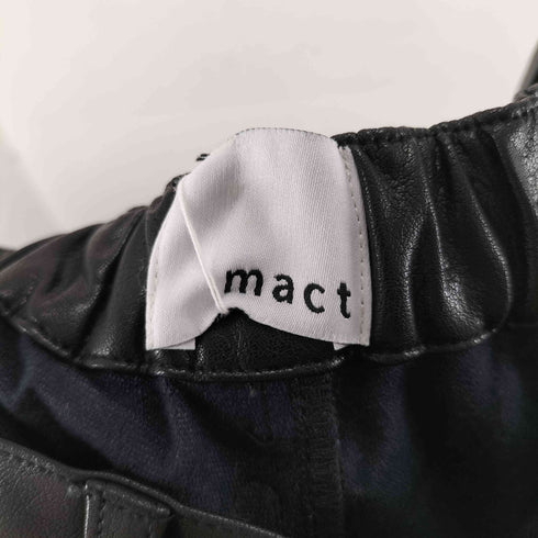 mact FAKE LEATHER PANTS フェイクレザーパンツ レディース FREE