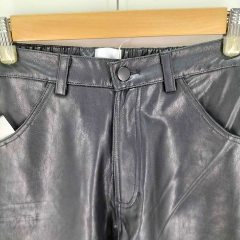 mact FAKE LEATHER PANTS フェイクレザーパンツ レディース FREE