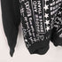 ディーゼル DIESEL モノトーン センターブレイブマン 総柄グラフィックプリント クロップド プルオーバーパーカー レディース UK:12