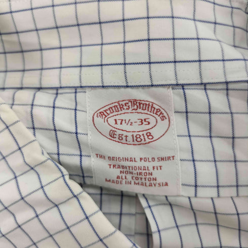 ブルックスブラザーズ BROOKS BROTHERS L/S チェック ボタンダウンシャツ メンズ 17 1/2