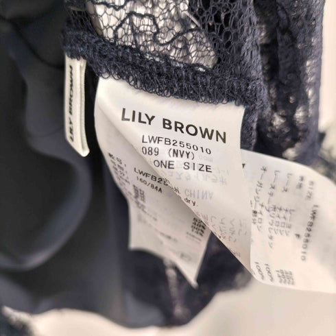 リリーブラウン Lily Brown レースチャイナブラウス レディース ONE SIZE