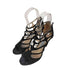 ジミーチュウ JIMMY CHOO スウェード カットアウトデザイン サンダル レディース 36 1/2