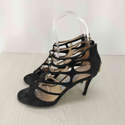 ジミーチュウ JIMMY CHOO スウェード カットアウトデザイン サンダル レディース 36 1/2