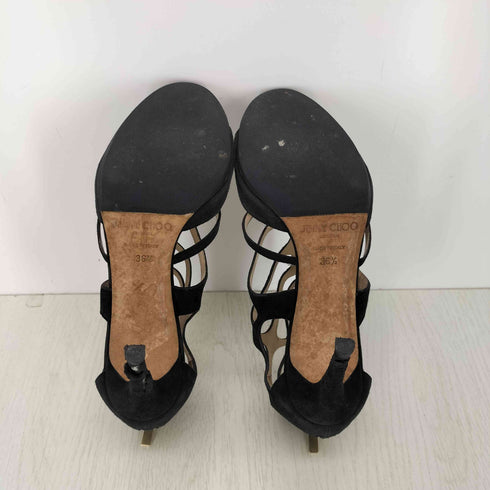 ジミーチュウ JIMMY CHOO スウェード カットアウトデザイン サンダル レディース 36 1/2
