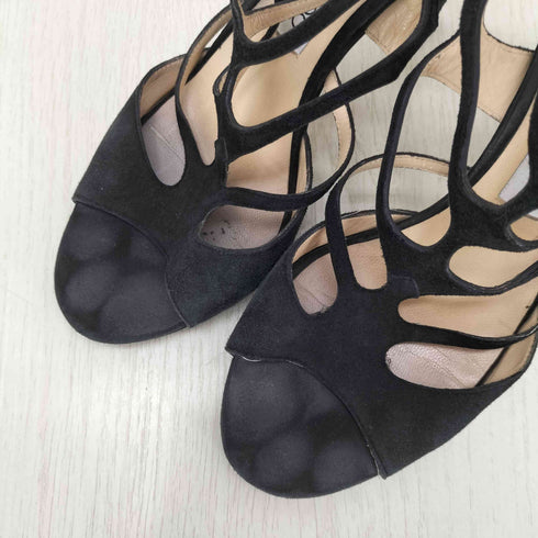 ジミーチュウ JIMMY CHOO スウェード カットアウトデザイン サンダル レディース 36 1/2