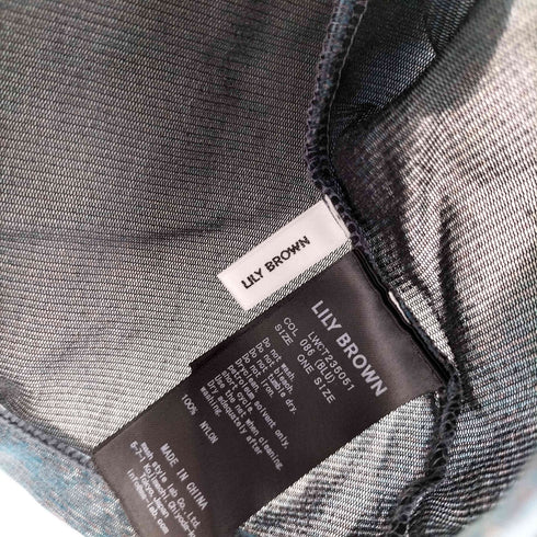 リリーブラウン Lily Brown フロッキーチュールシアートップス レディース ONE SIZE