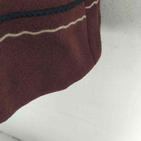 カナダ製 CA00127 ファー ウールロングコート レディース UK:14
