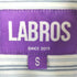 ラブロス LABROS バックプリント ストライプ半袖シャツ メンズ S