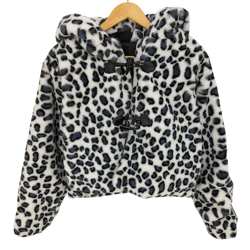KRYCLOTHING レオパード柄 クロップド ファージャケット レディース