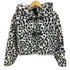 KRYCLOTHING レオパード柄 クロップド ファージャケット レディース