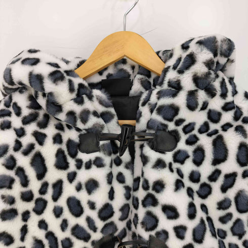 KRYCLOTHING レオパード柄 クロップド ファージャケット レディース